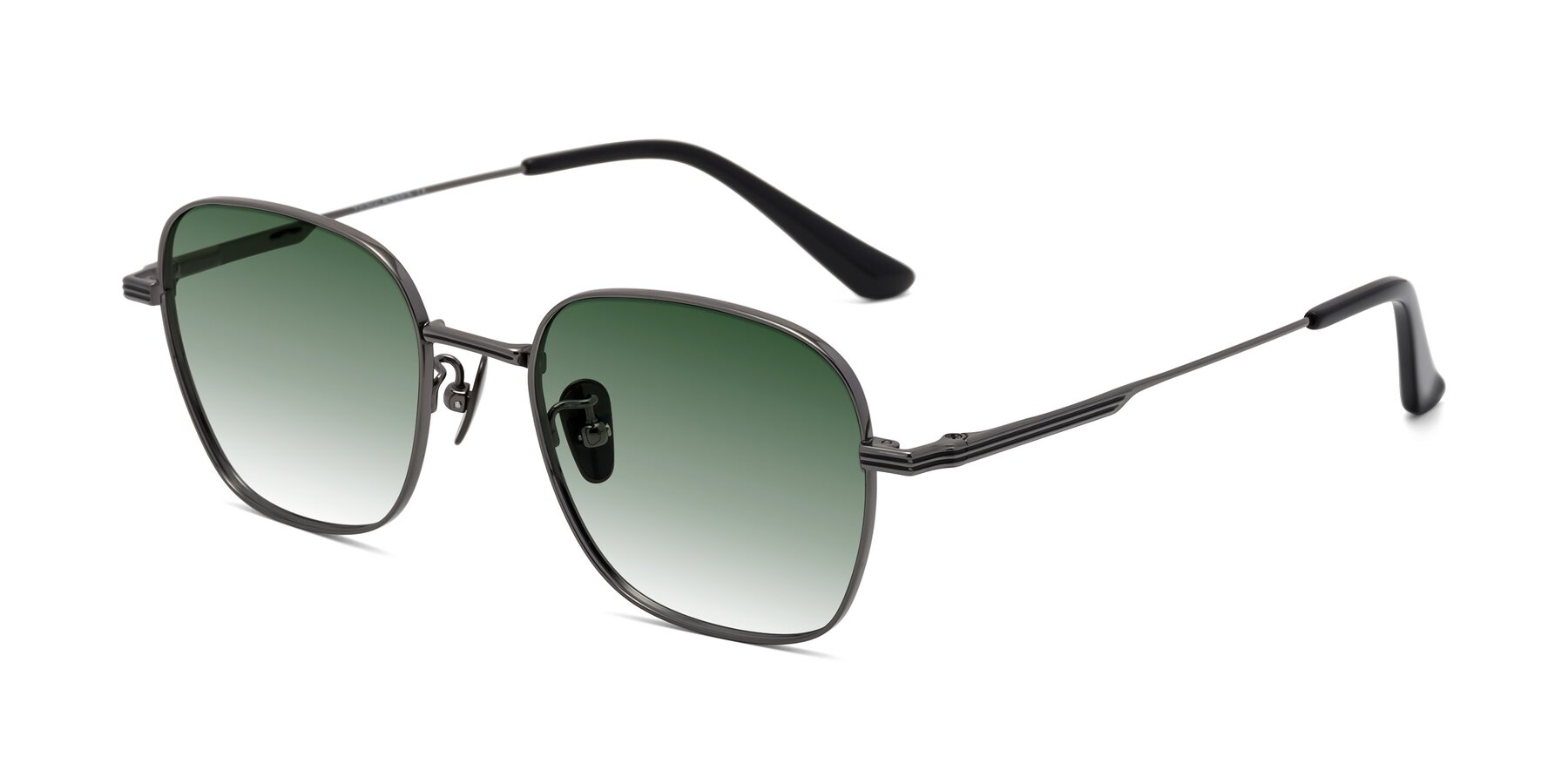 Angle of XING in Gunmetal with Green Gradient Lenses