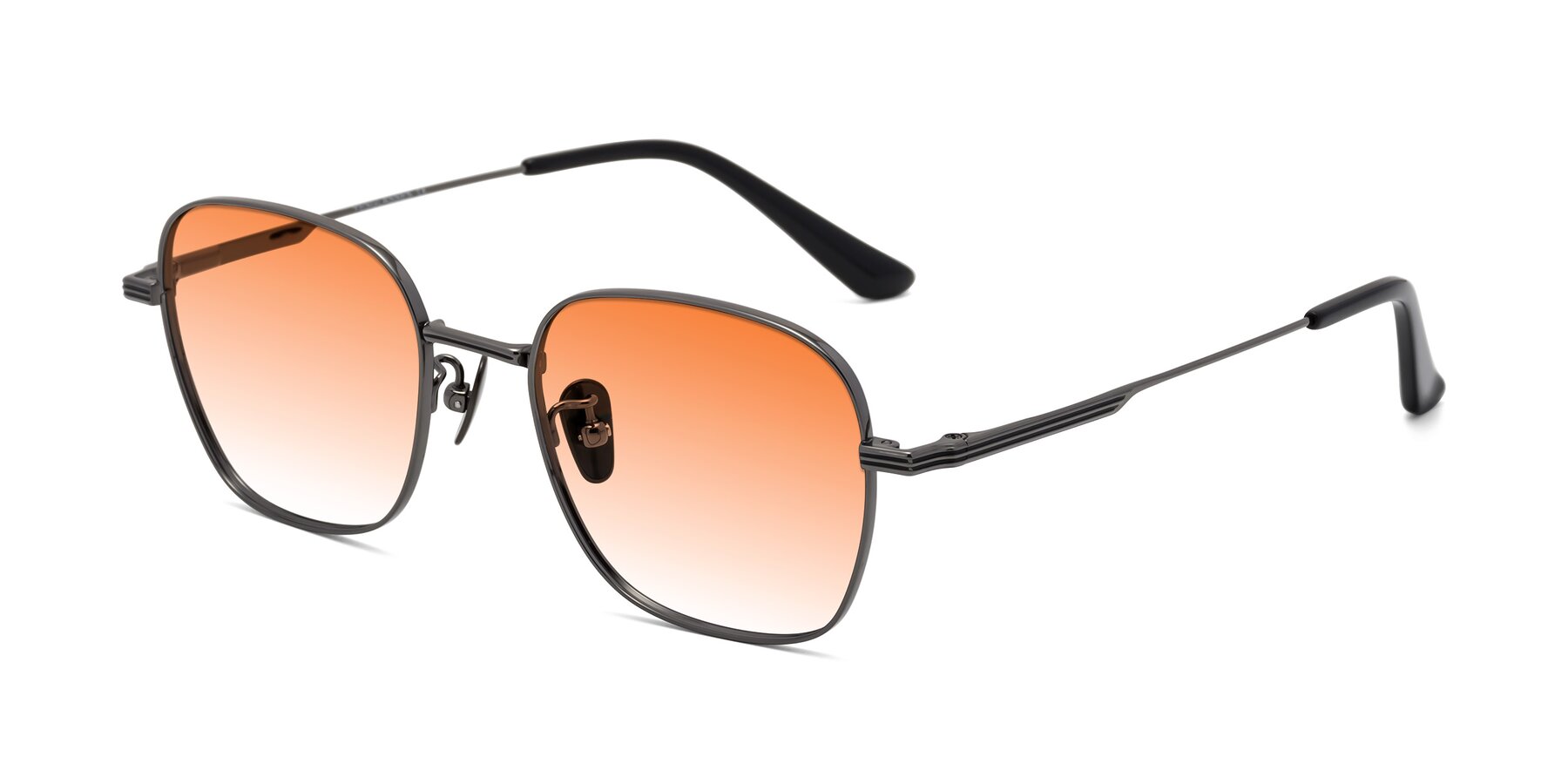 Angle of XING in Gunmetal with Orange Gradient Lenses