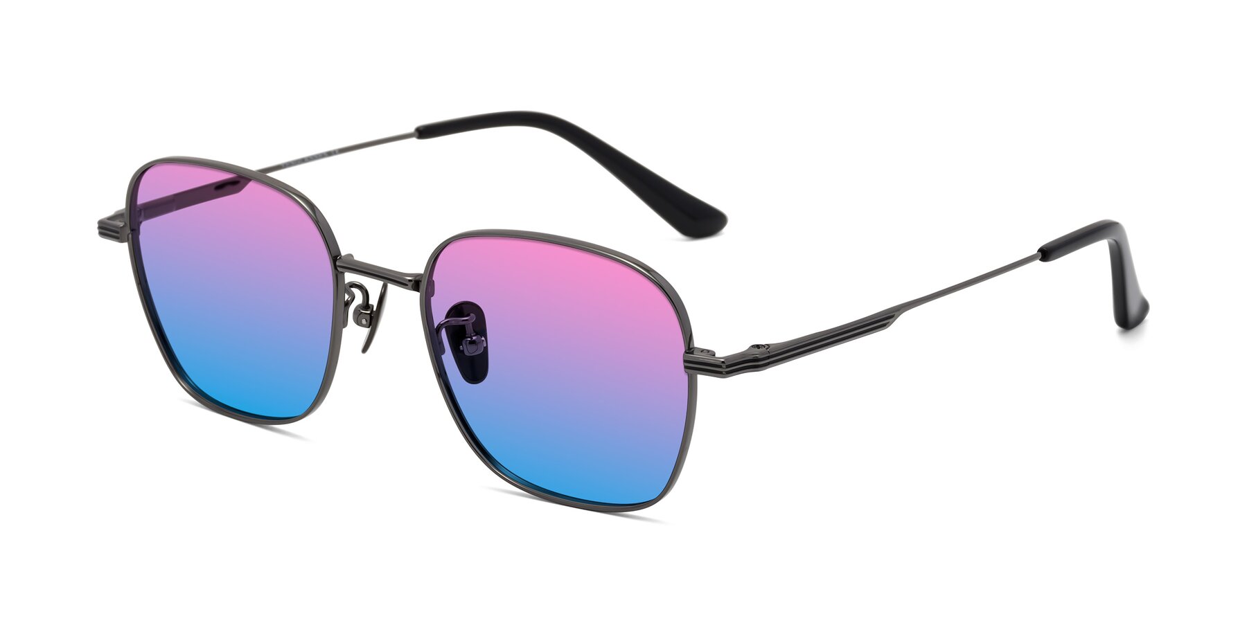 Angle of XING in Gunmetal with Pink / Blue Gradient Lenses