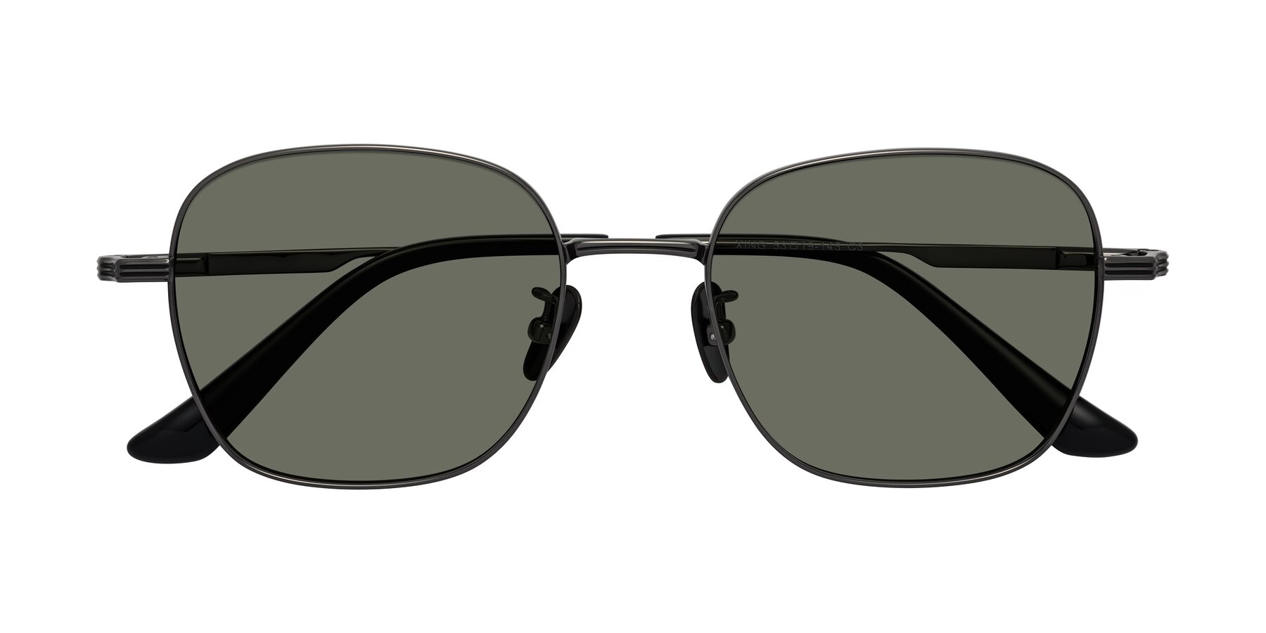 Folded Front of XING in Gunmetal with Gray Polarized Lenses