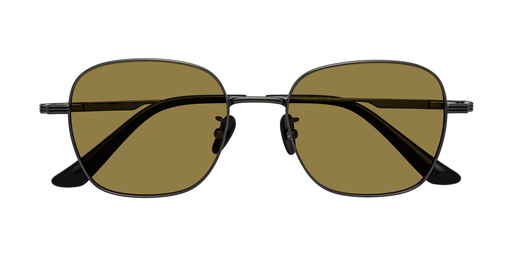 Folded Front of XING in Gunmetal with Brown Polarized Lenses