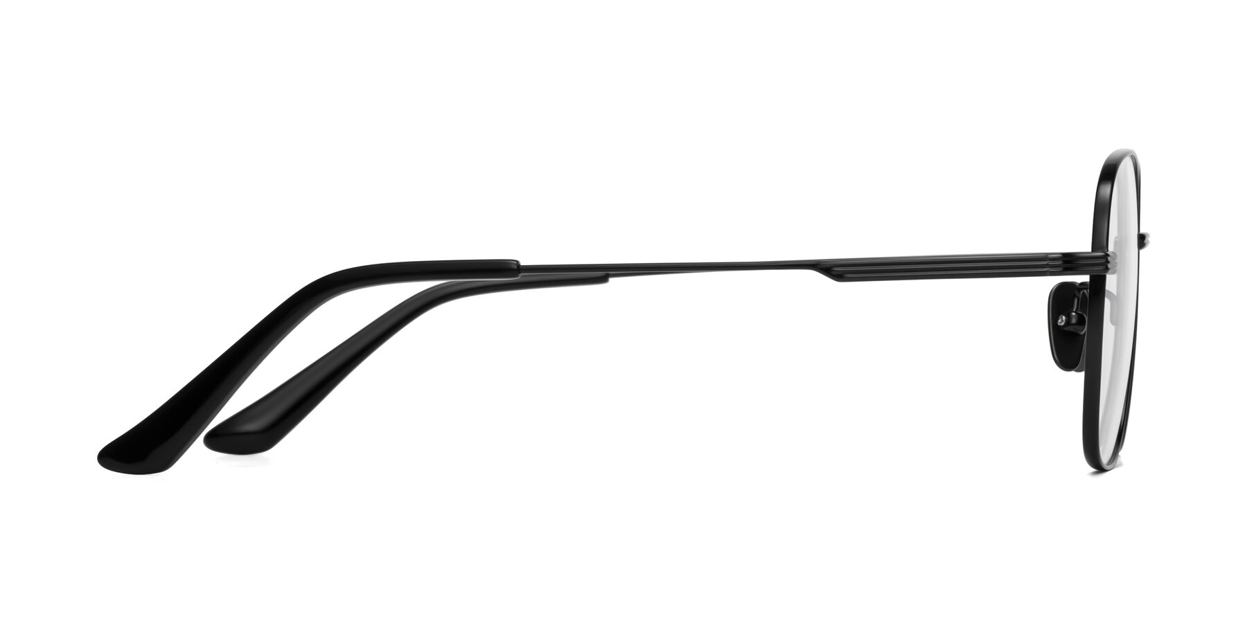 Side of XING in Black with Clear Reading Eyeglass Lenses