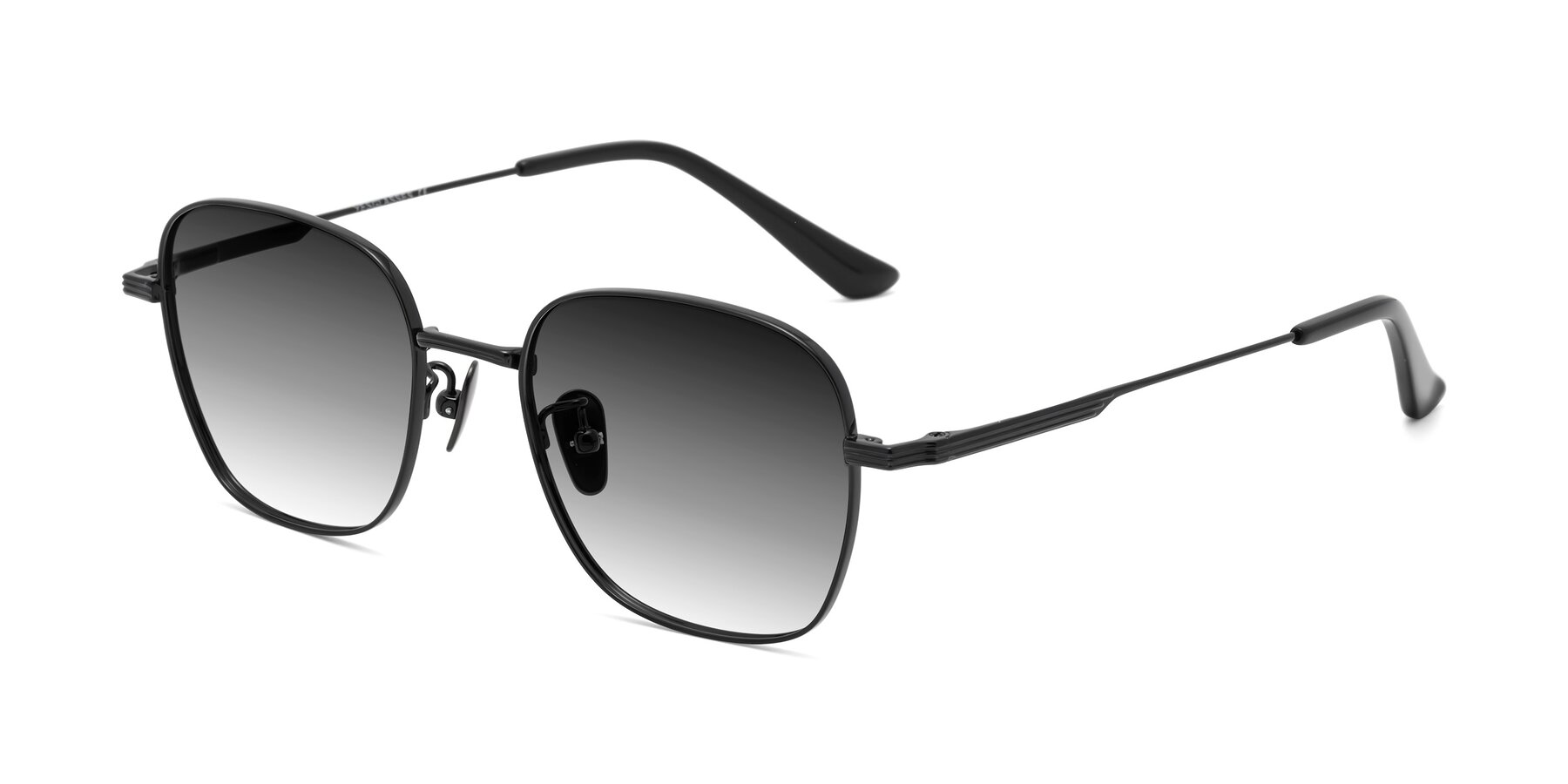 Angle of XING in Black with Gray Gradient Lenses