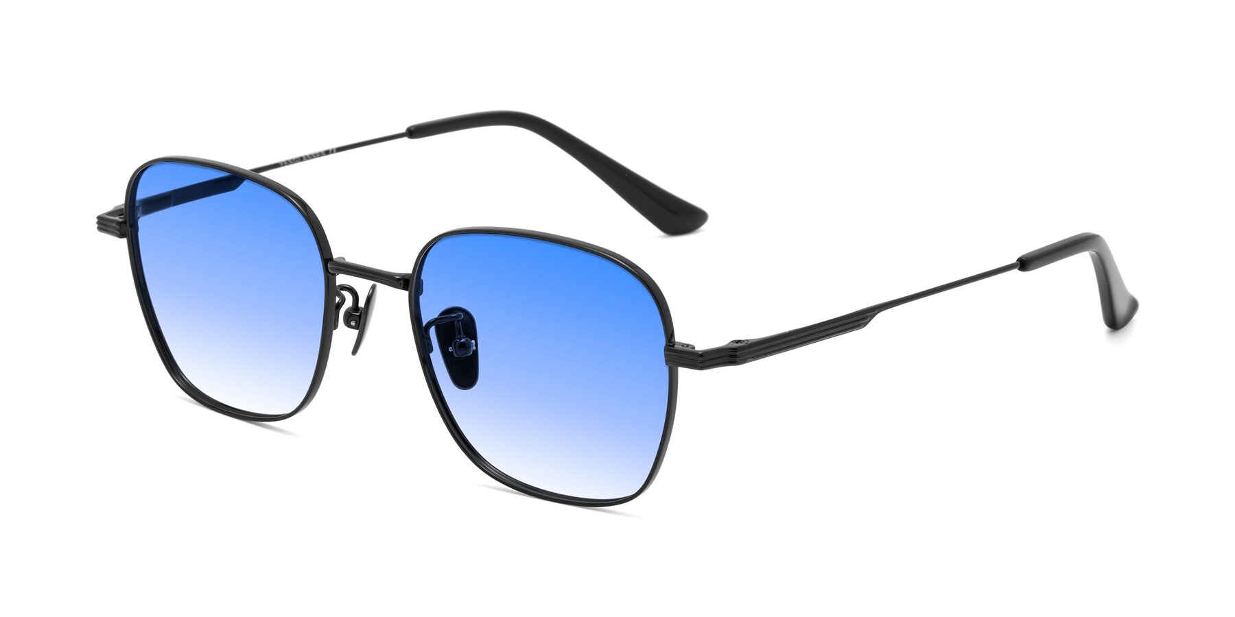 Angle of XING in Black with Blue Gradient Lenses