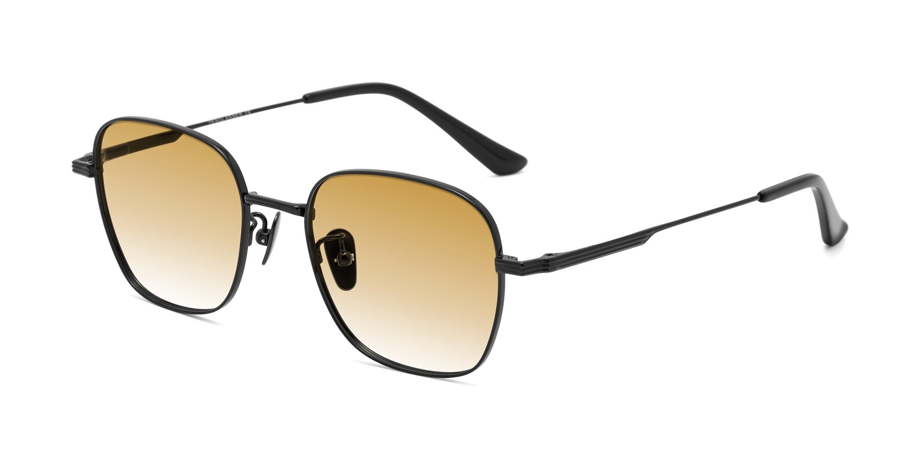 Angle of XING in Black with Champagne Gradient Lenses