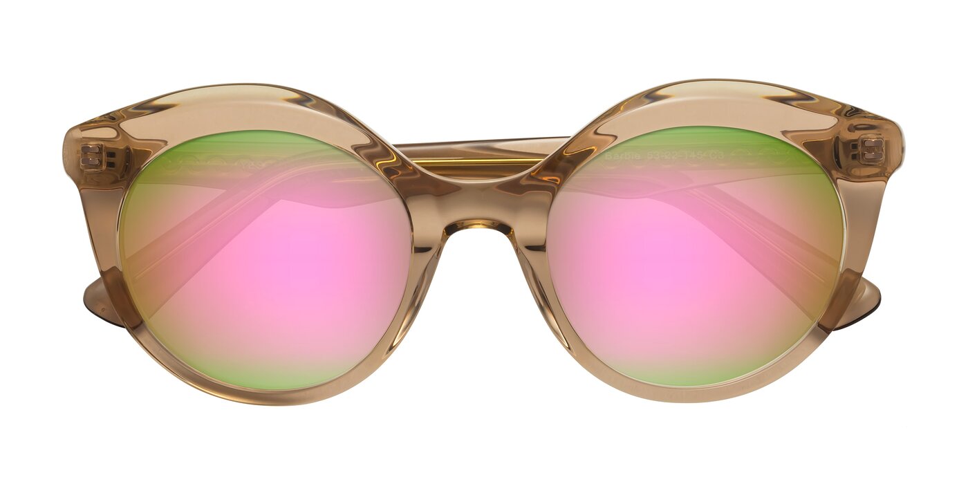 Barbie - Translucent Brown Flash Mirrored Sunglasses