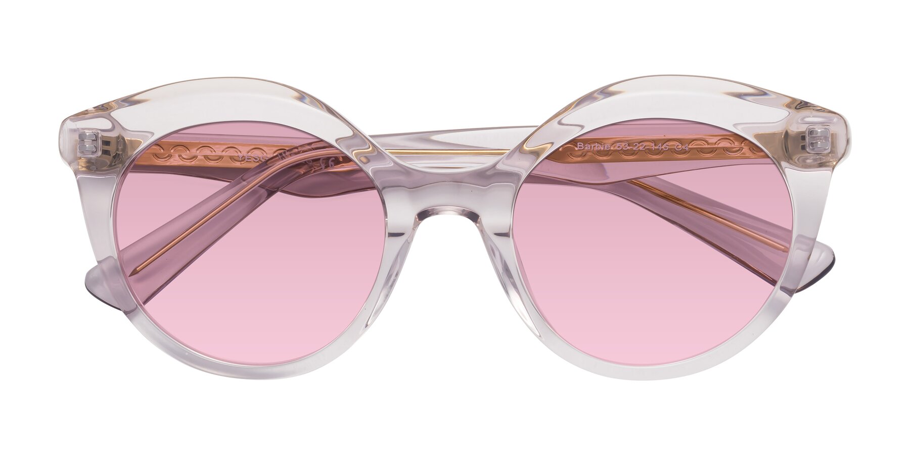 Folded Front of Barbie in Light Purple with Light Wine Tinted Lenses