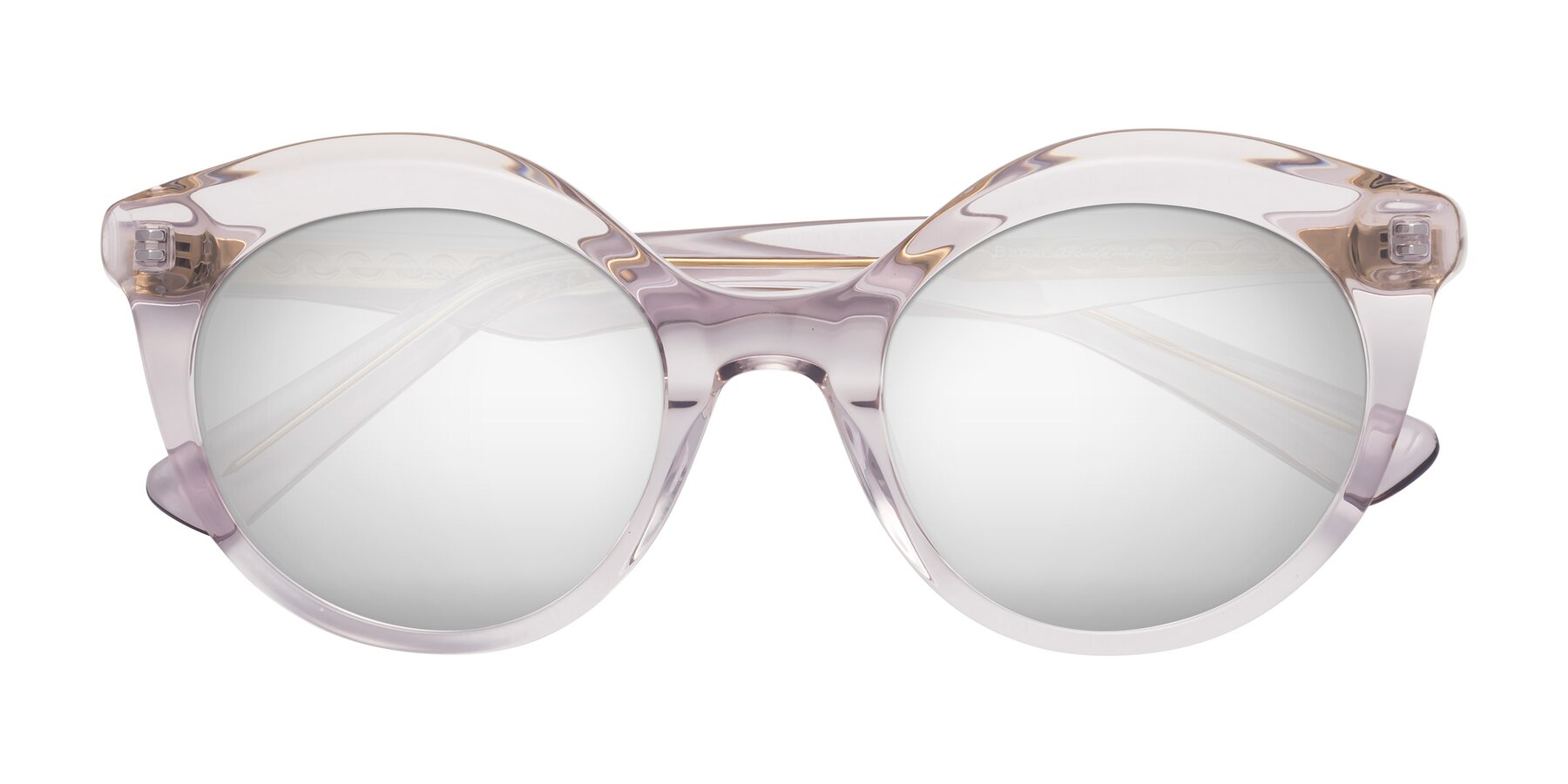 Folded Front of Barbie in Light Purple with Silver Mirrored Lenses