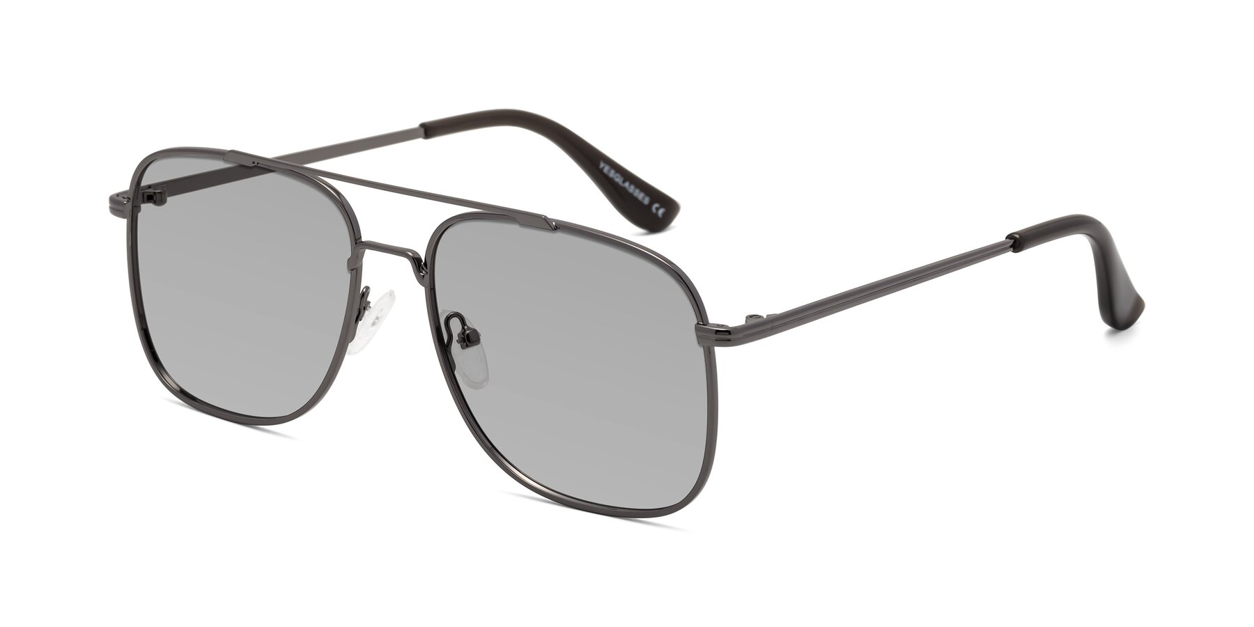 Angle of Merry in Gunmetal with Light Gray Tinted Lenses