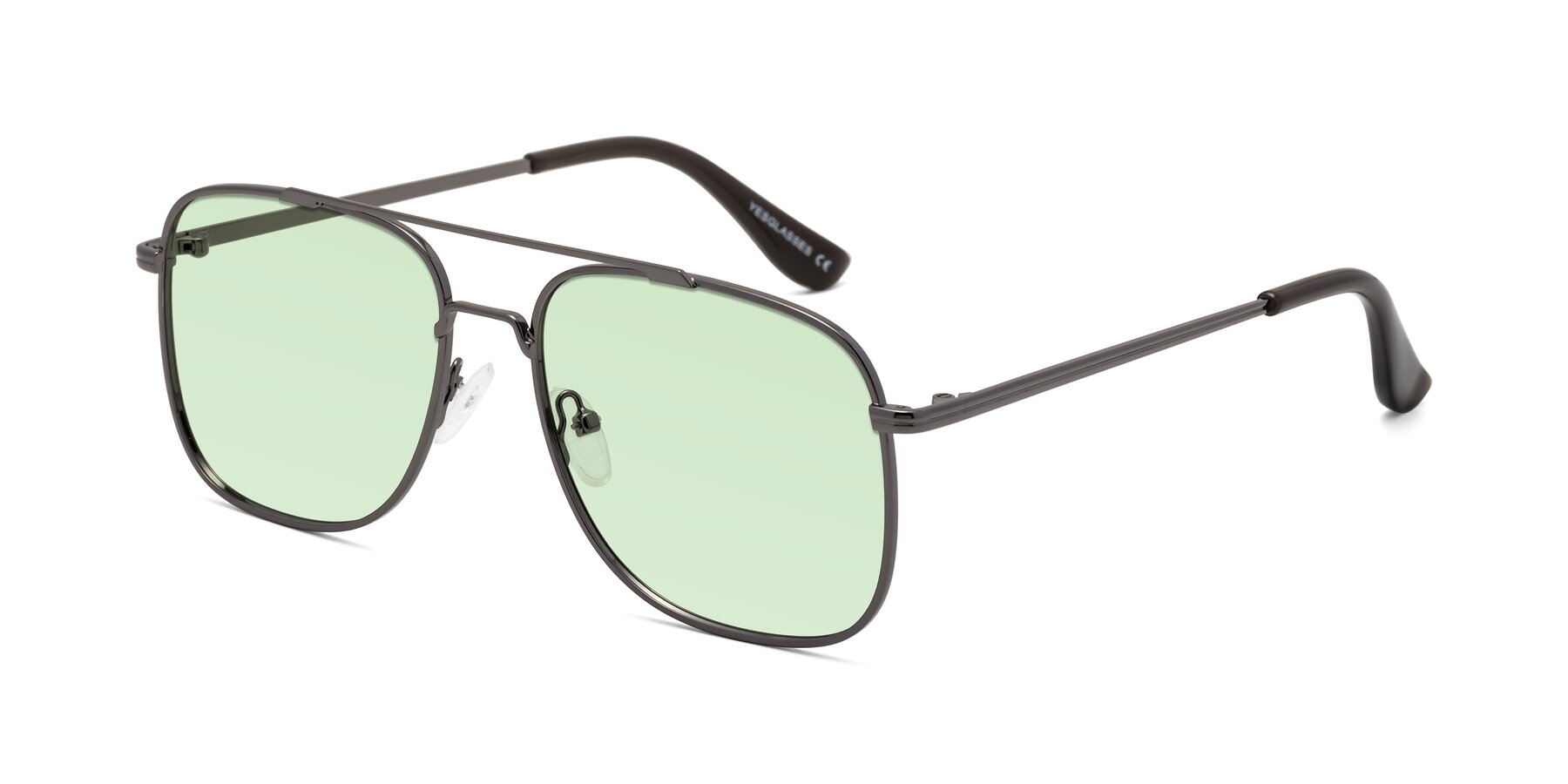 Angle of Merry in Gunmetal with Light Green Tinted Lenses