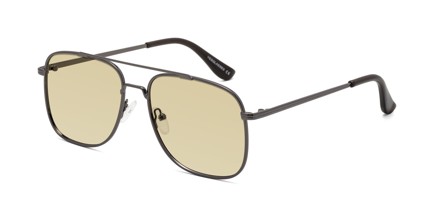 Angle of Merry in Gunmetal with Light Champagne Tinted Lenses