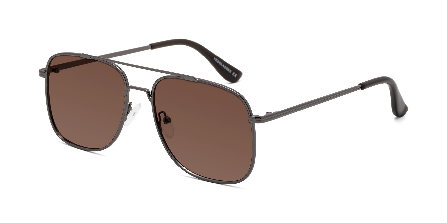 Angle of Merry in Gunmetal with Brown Tinted Lenses