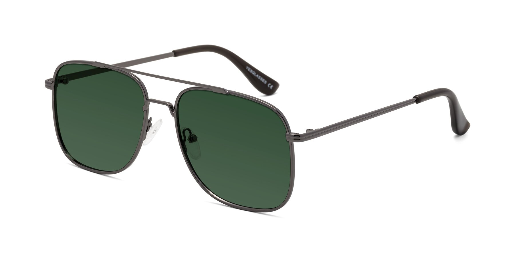 Angle of Merry in Gunmetal with Green Tinted Lenses