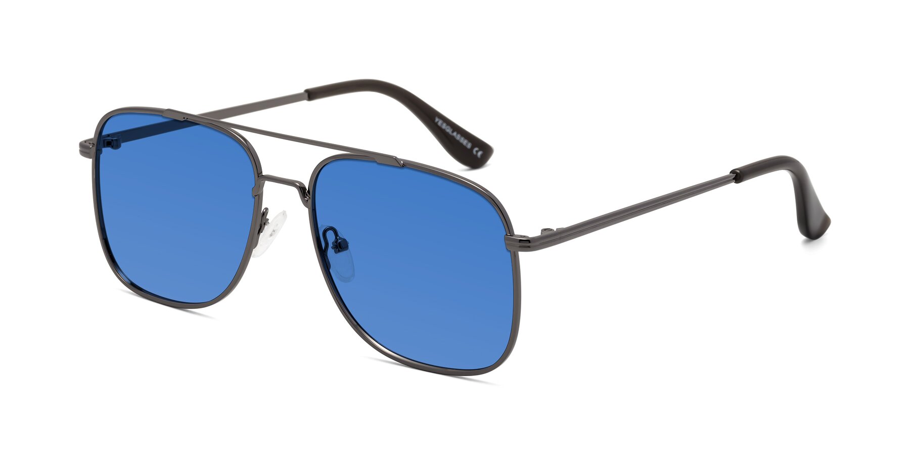 Angle of Merry in Gunmetal with Blue Tinted Lenses