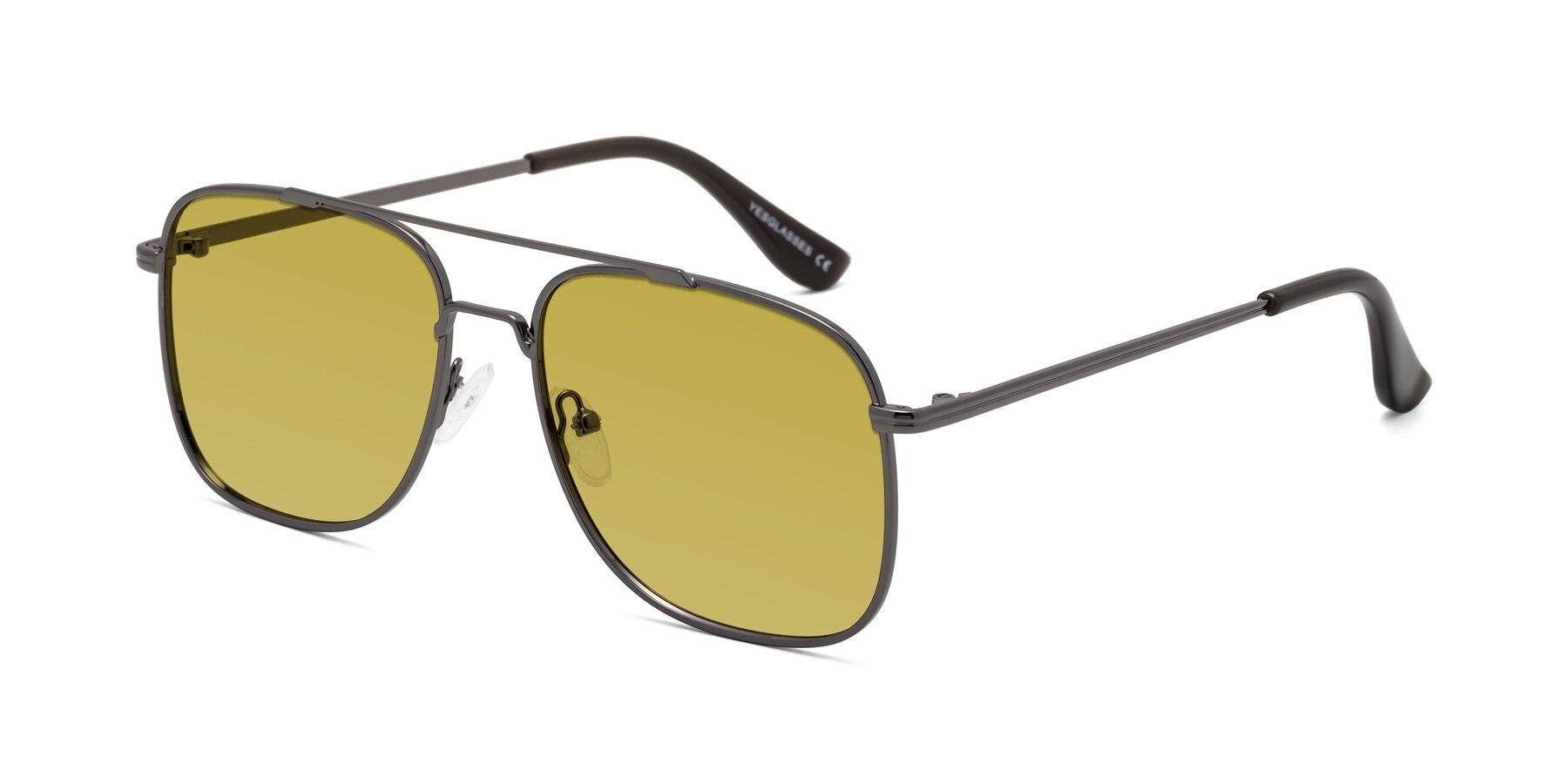 Angle of Merry in Gunmetal with Champagne Tinted Lenses