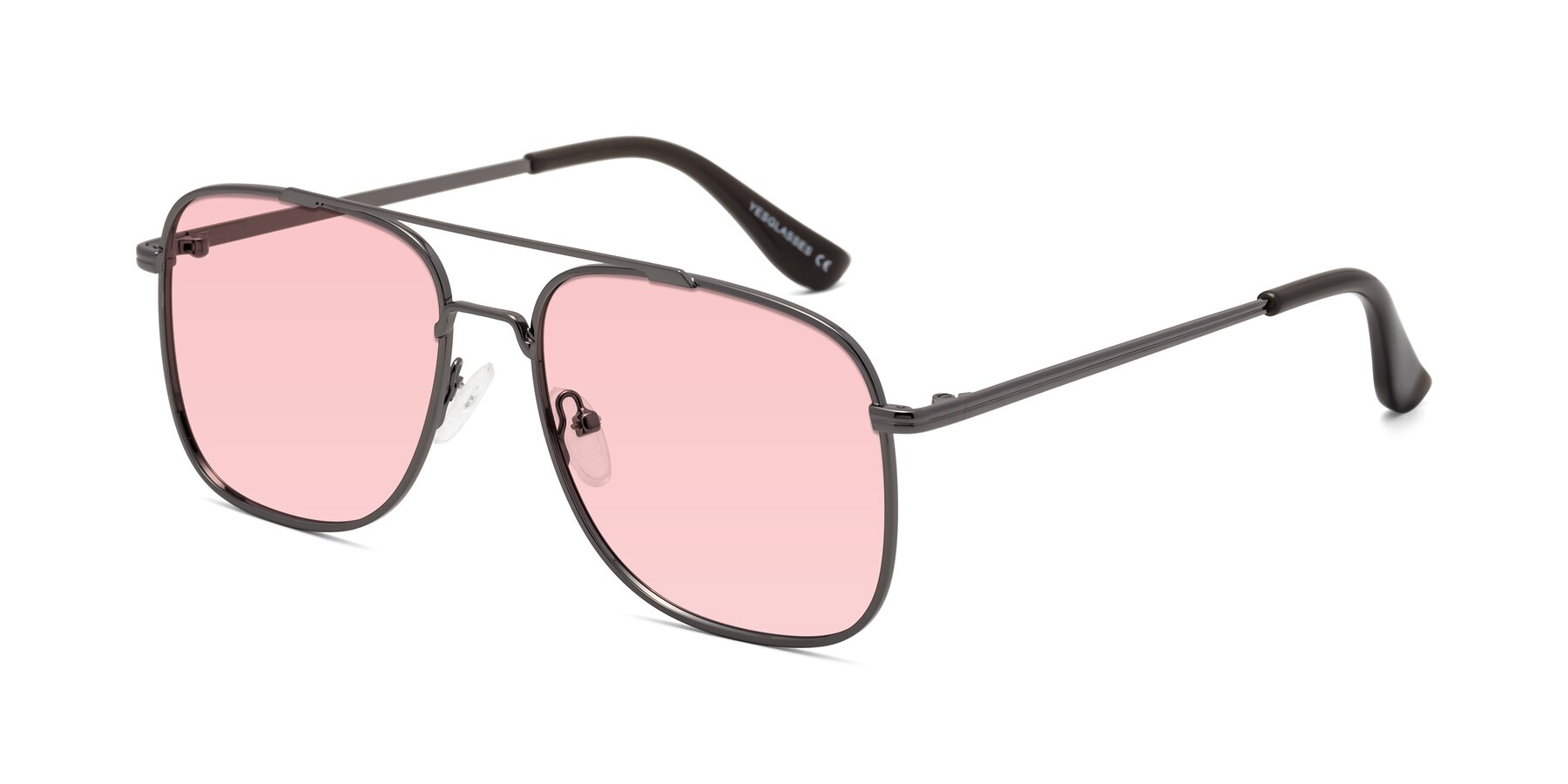 Angle of Merry in Gunmetal with Light Garnet Tinted Lenses