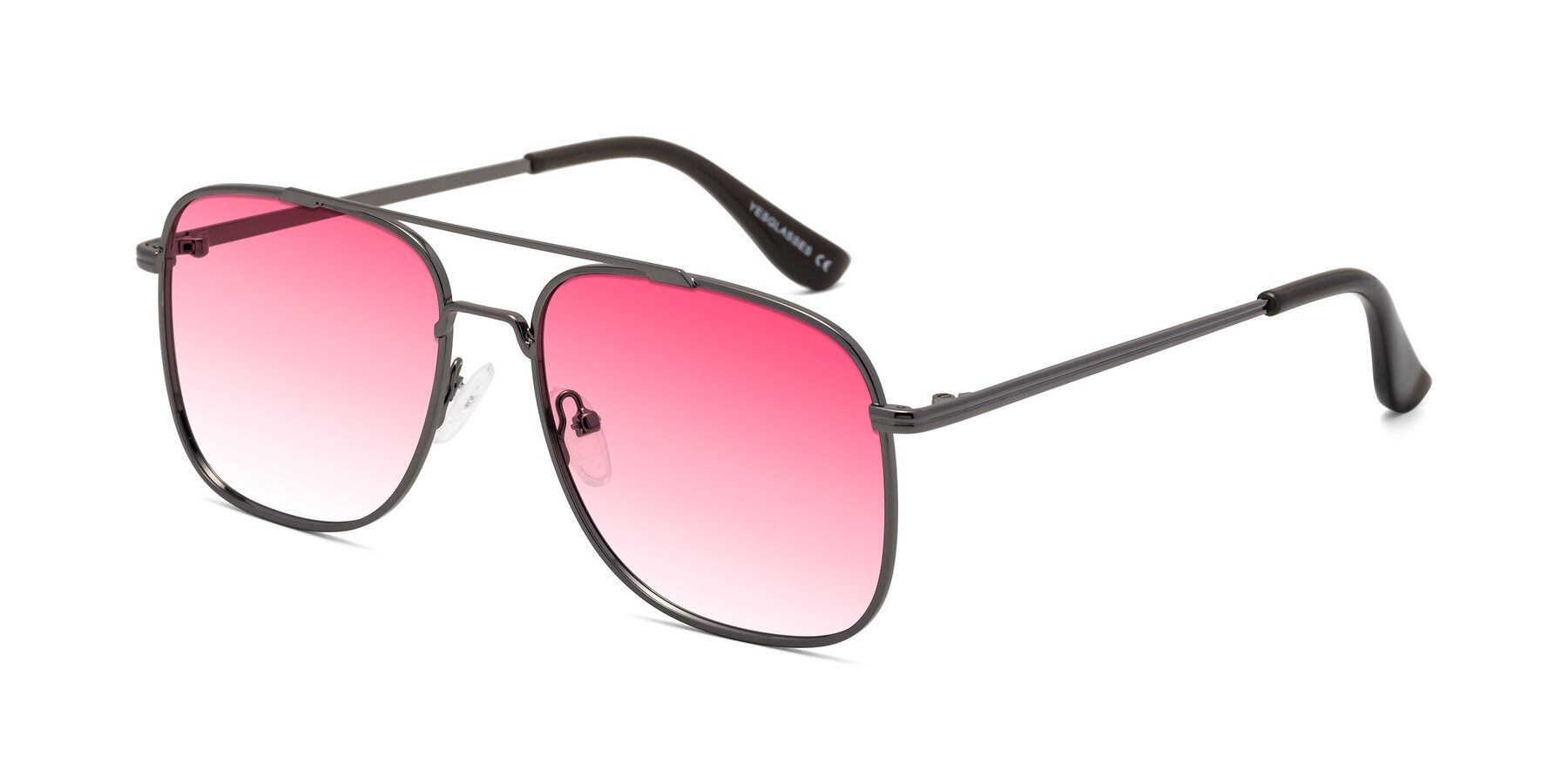 Angle of Merry in Gunmetal with Pink Gradient Lenses