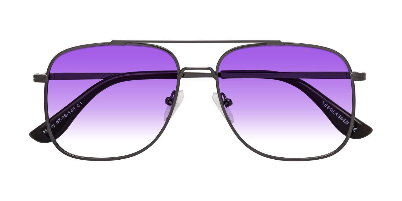 Merry - Gunmetal Gradient Sunglasses