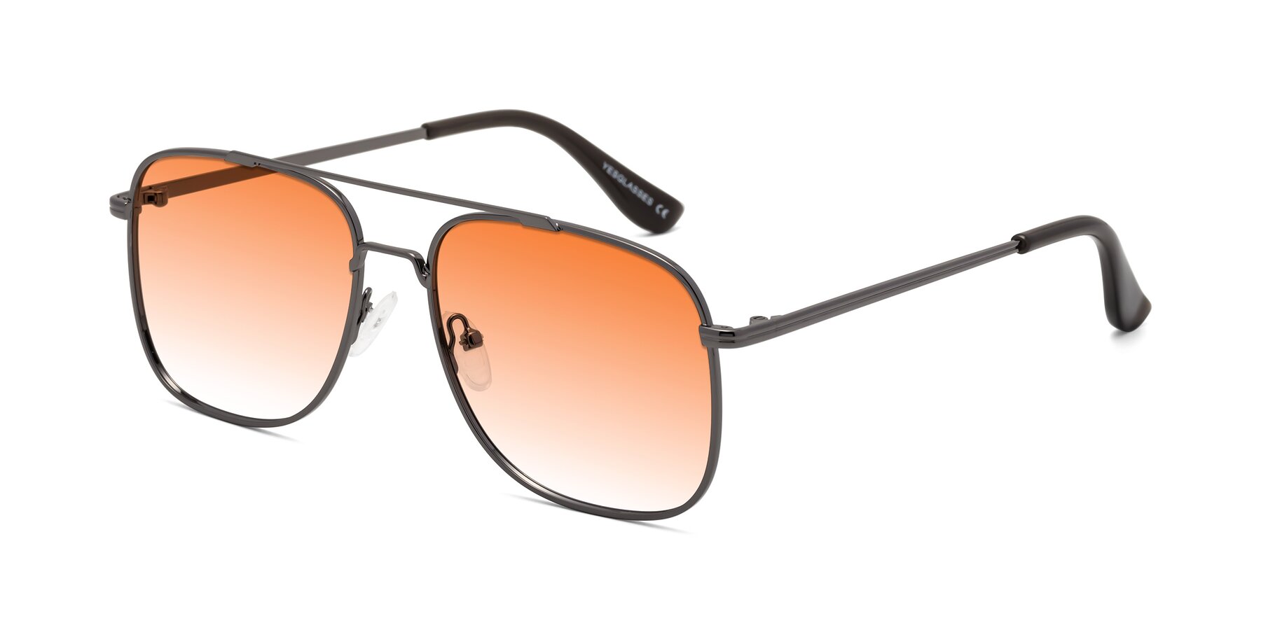 Angle of Merry in Gunmetal with Orange Gradient Lenses