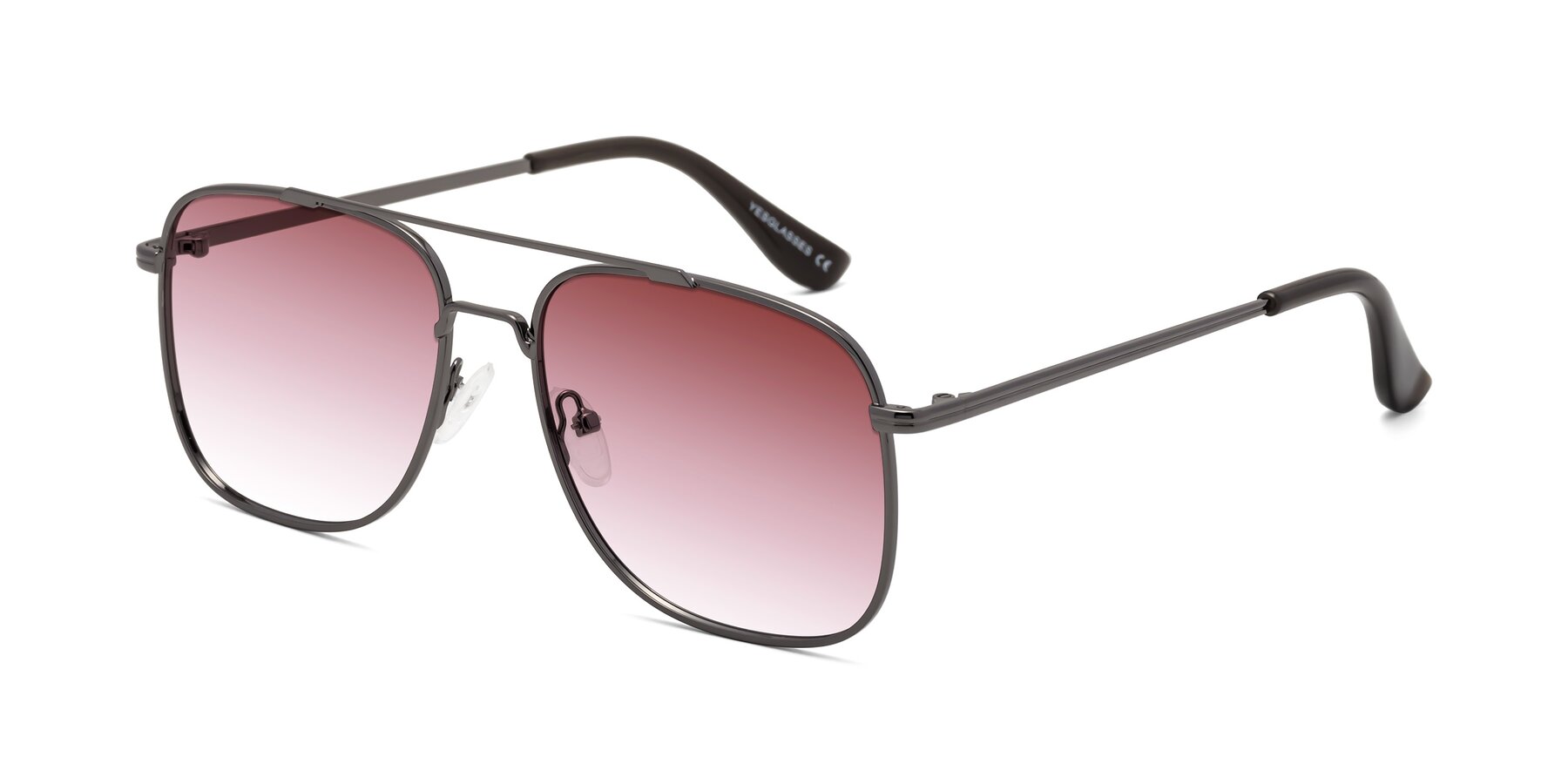 Angle of Merry in Gunmetal with Garnet Gradient Lenses