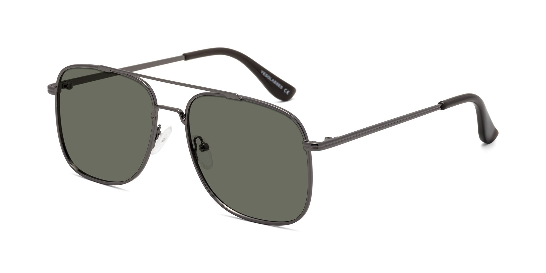 Angle of Merry in Gunmetal with Gray Polarized Lenses