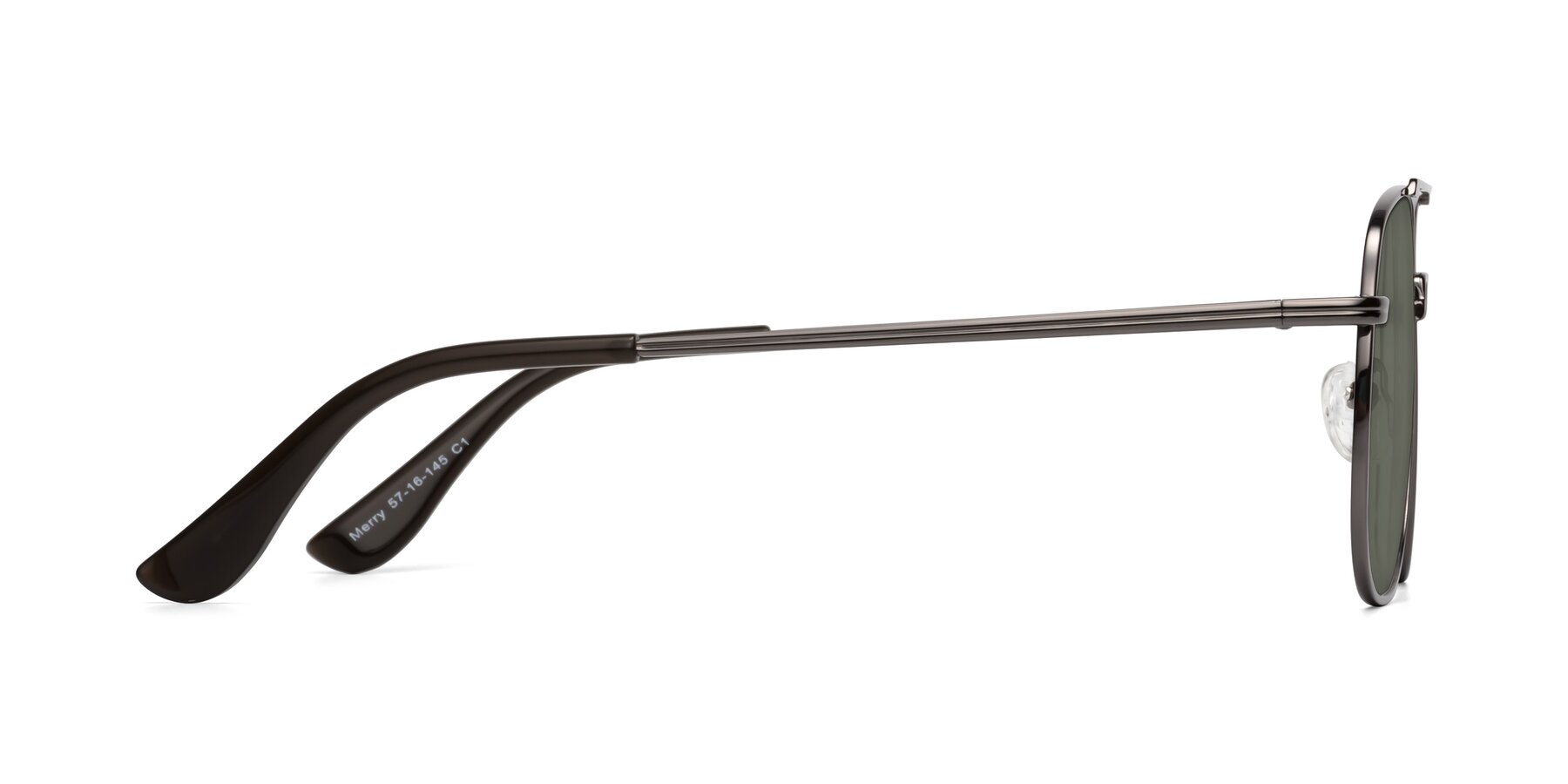 Side of Merry in Gunmetal with Gray Polarized Lenses