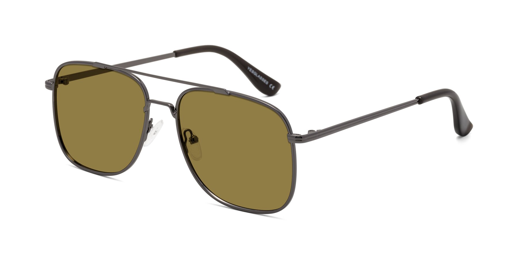 Angle of Merry in Gunmetal with Brown Polarized Lenses