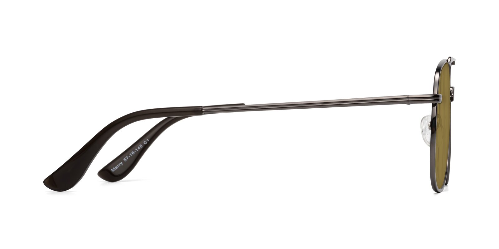 thumbnail image 2 of Shwood Canby Metal Polarized Sunglasses - Gunmetal / Elm Burl Wood / G15 Lens 2 of 6