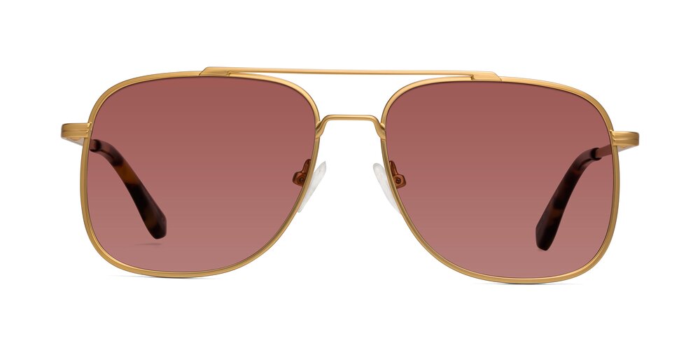 Merry - Matte Gold Tinted Sunglasses