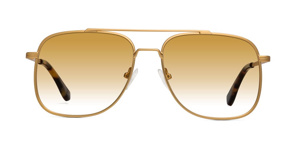 Merry - Matte Gold Gradient Sunglasses