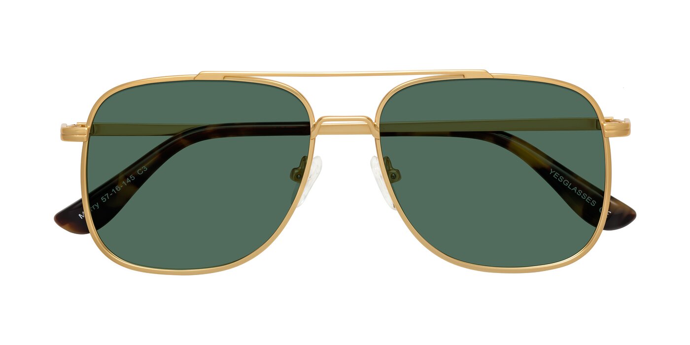 Merry - Matte Gold Polarized Sunglasses