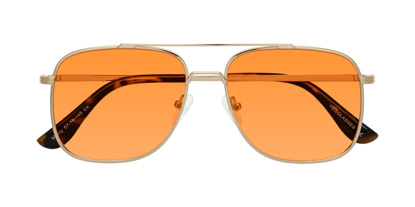 Merry - Gold Tinted Sunglasses