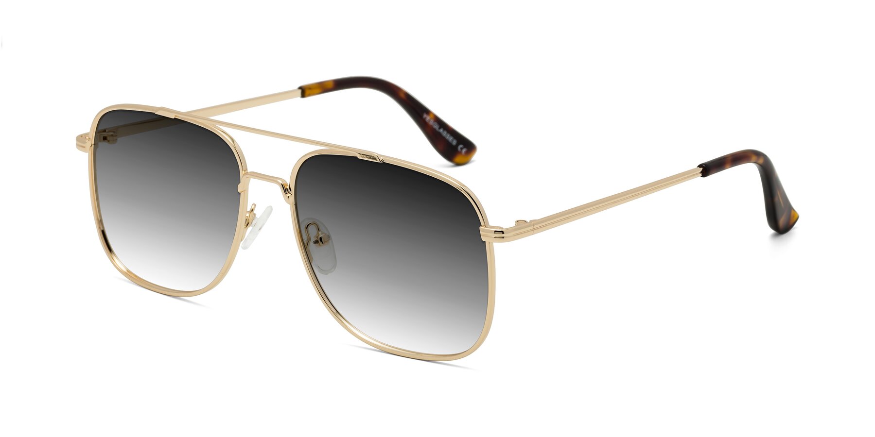 Angle of Merry in Gold with Gray Gradient Lenses