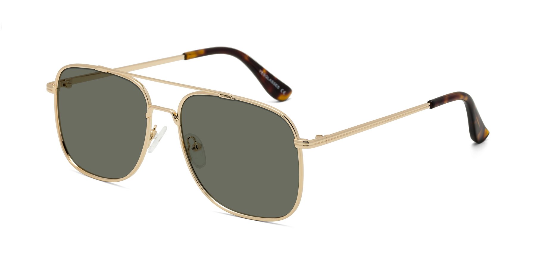 Angle of Merry in Gold with Gray Polarized Lenses