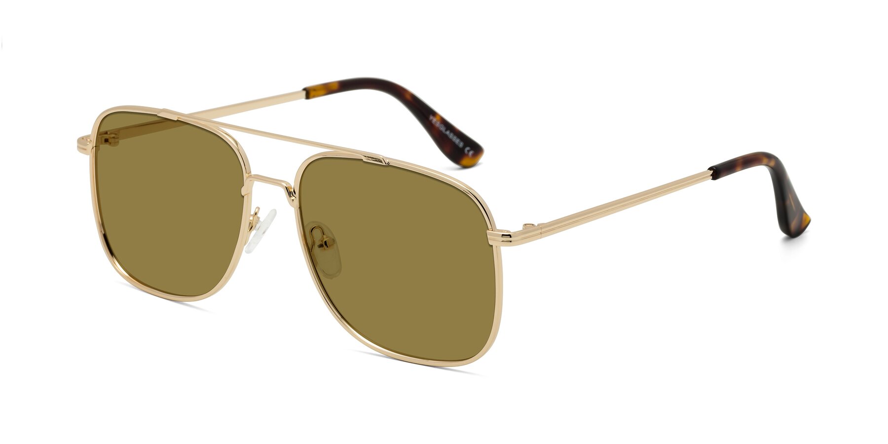 Angle of Merry in Gold with Brown Polarized Lenses