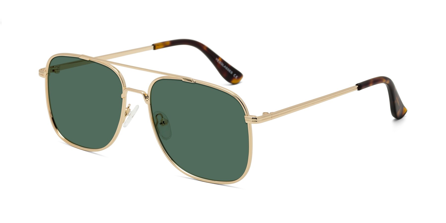 Angle of Merry in Gold with Green Polarized Lenses