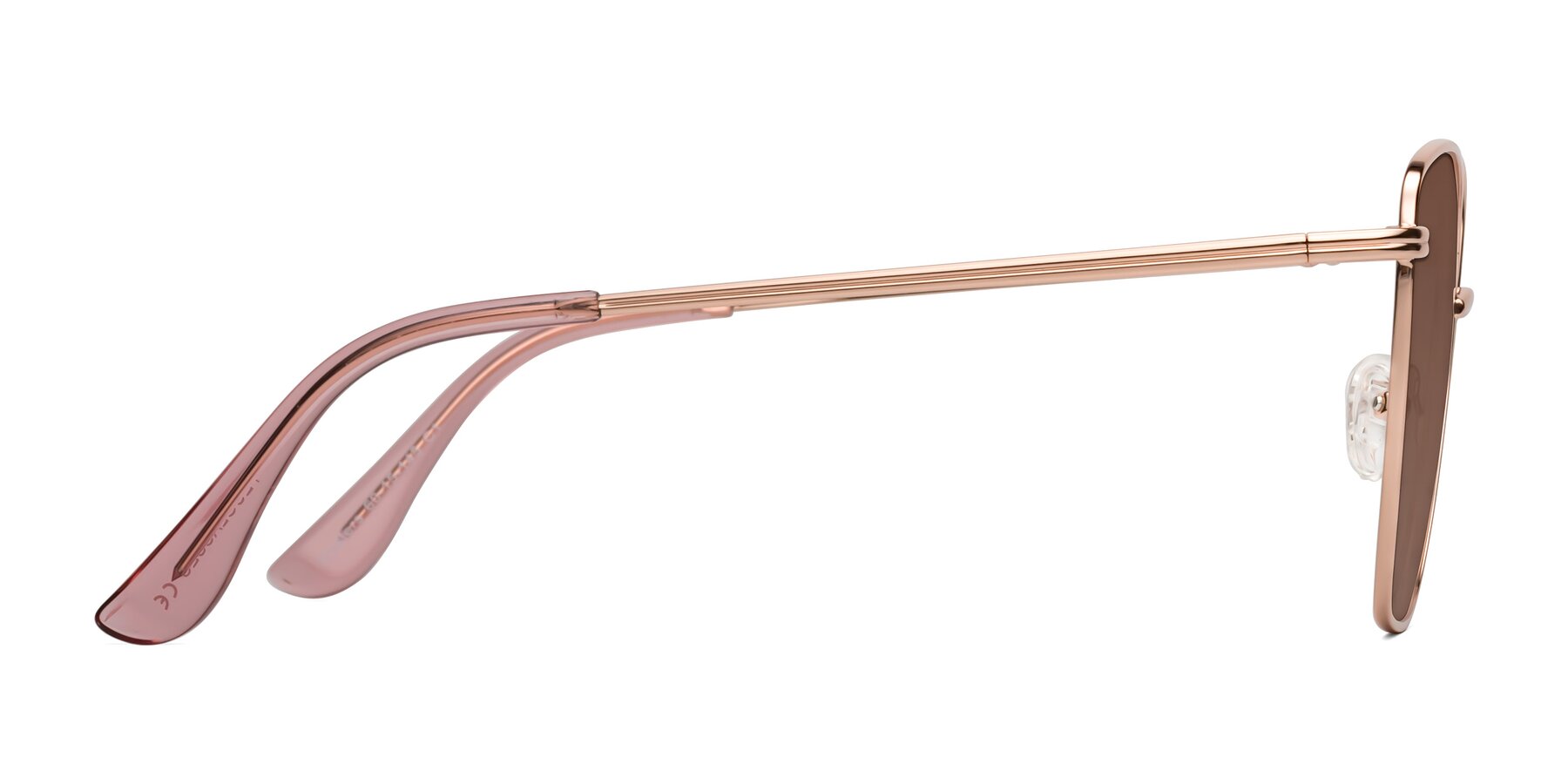 Side of Oysters in Rose Gold with Brown Tinted Lenses