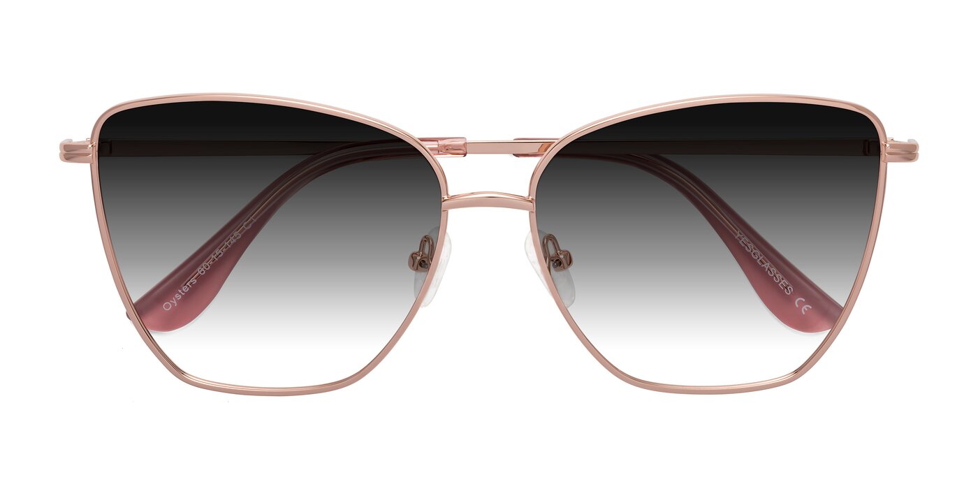 Oysters - Rose Gold Gradient Sunglasses