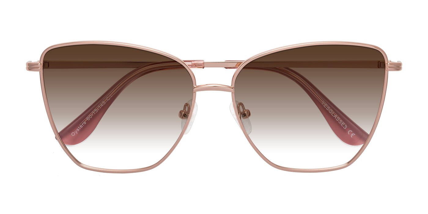 Oysters - Rose Gold Gradient Sunglasses