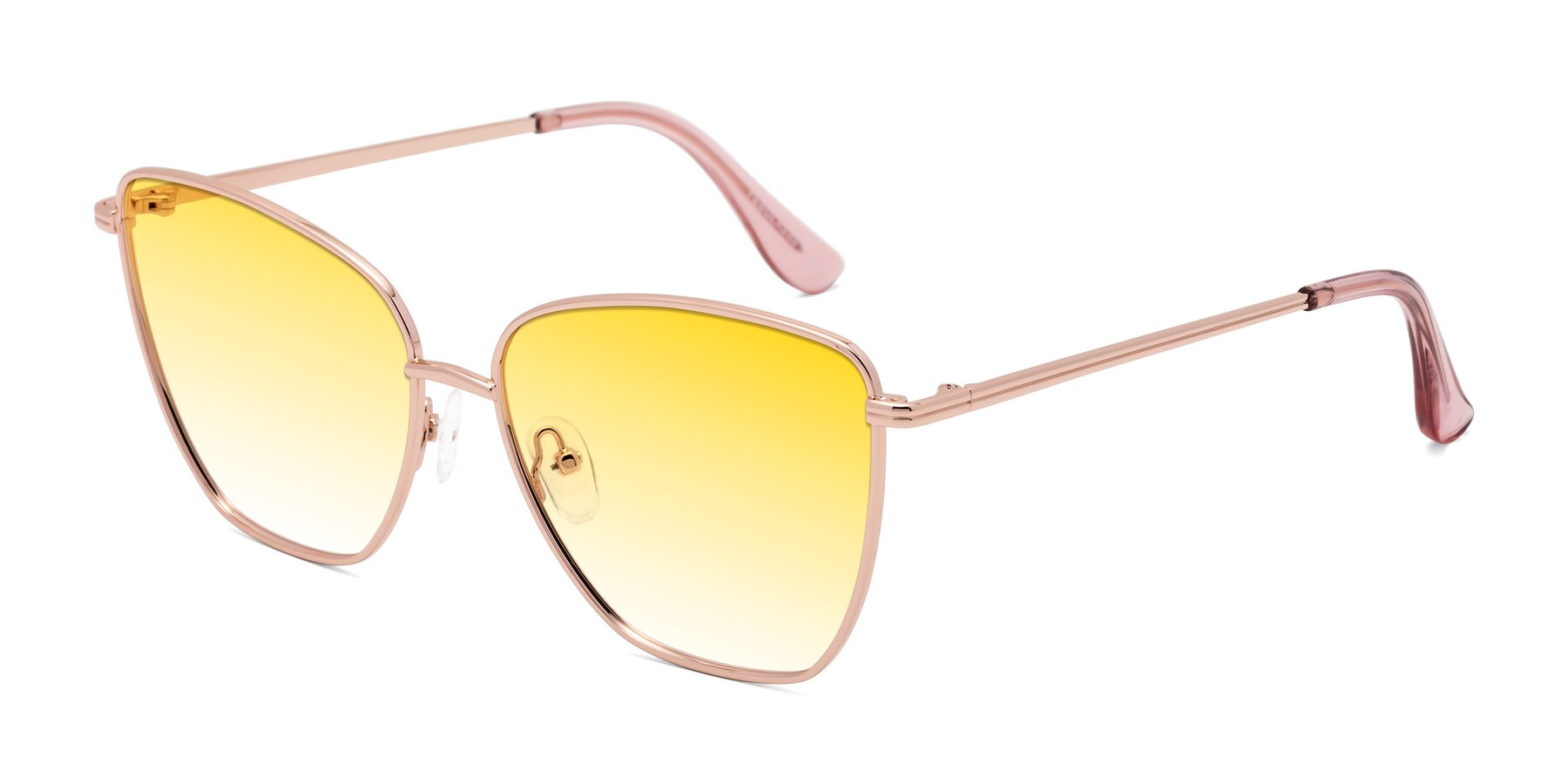 Angle of Oysters in Rose Gold with Yellow Gradient Lenses