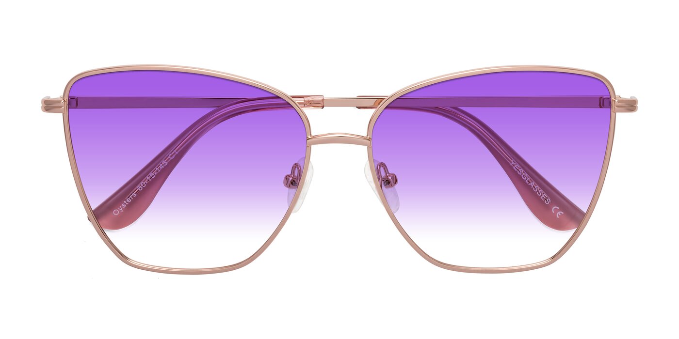 Oysters - Rose Gold Gradient Sunglasses