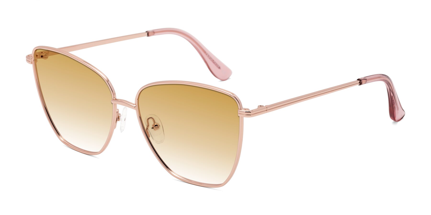 Angle of Oysters in Rose Gold with Champagne Gradient Lenses