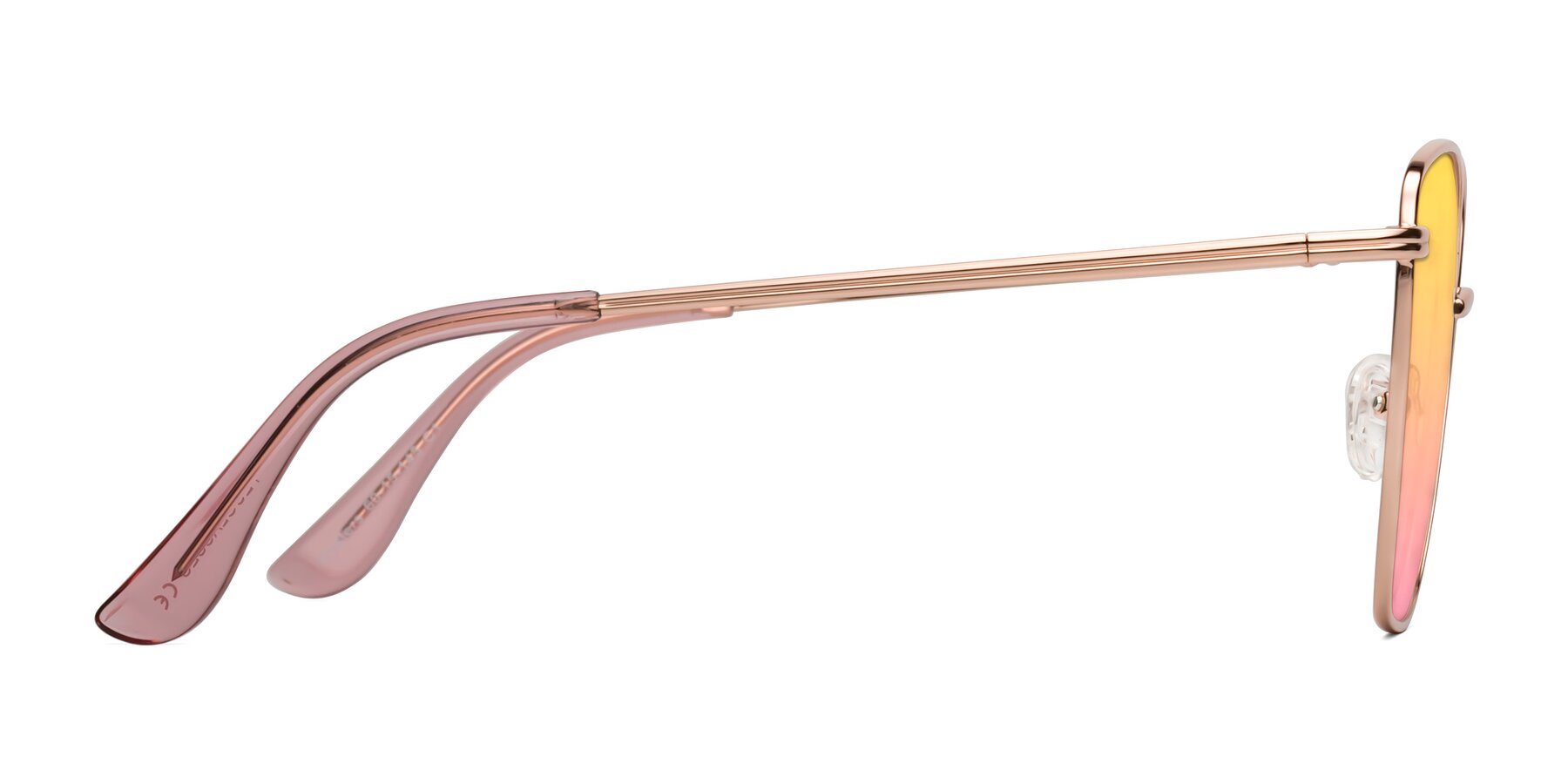 Side of Oysters in Rose Gold with Yellow / Pink Gradient Lenses