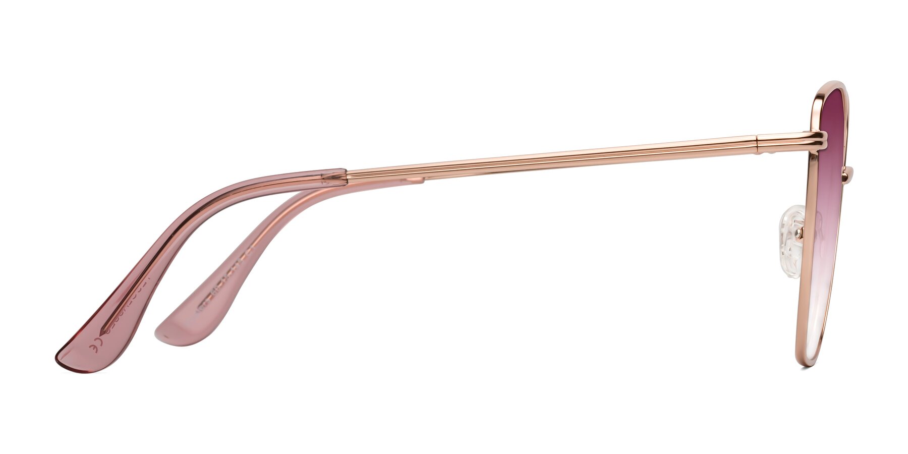 Side of Oysters in Rose Gold with Wine Gradient Lenses