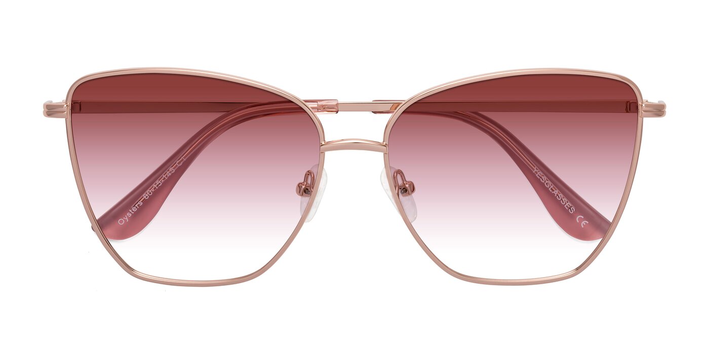 Oysters - Rose Gold Gradient Sunglasses