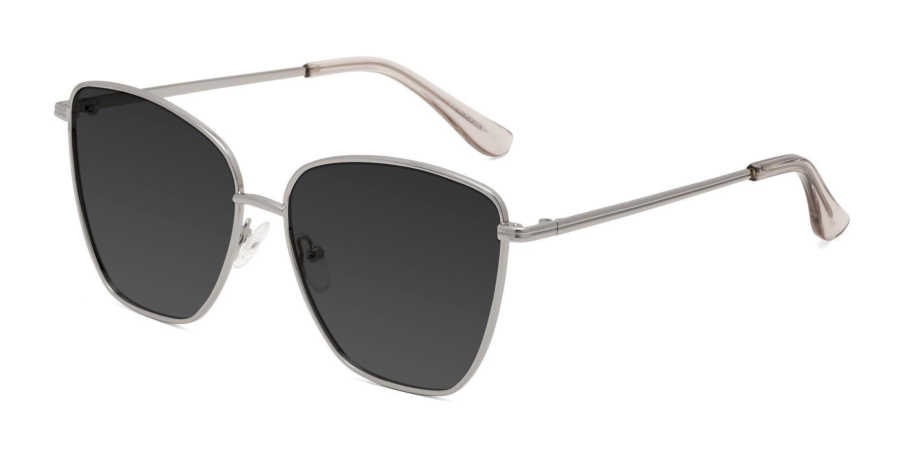 Angle of Oysters in Silver with Gray Tinted Lenses