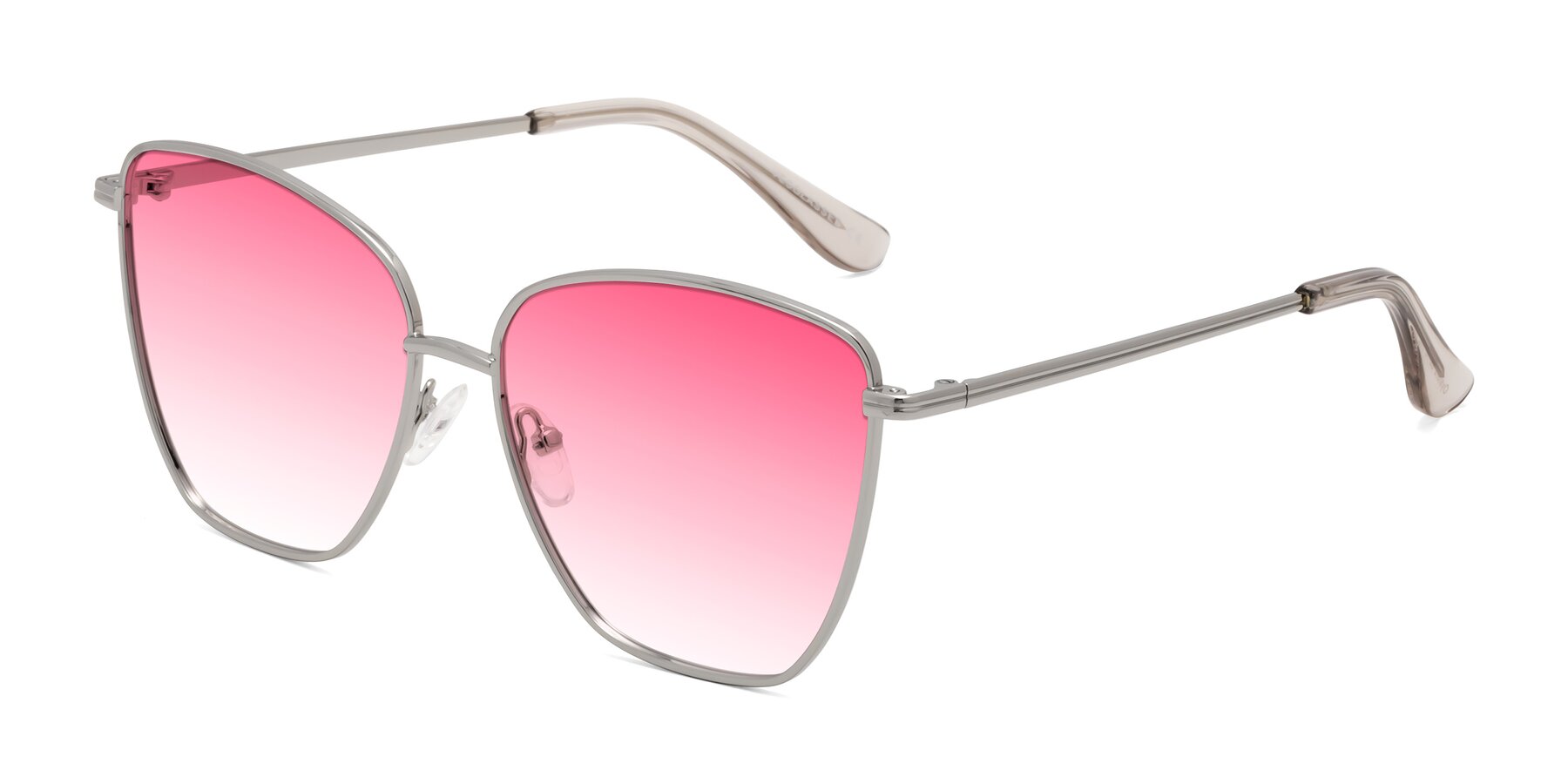 Angle of Oysters in Silver with Pink Gradient Lenses