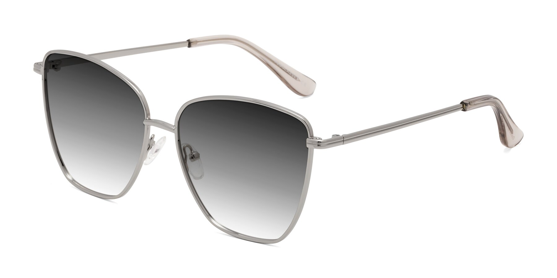 Angle of Oysters in Silver with Gray Gradient Lenses