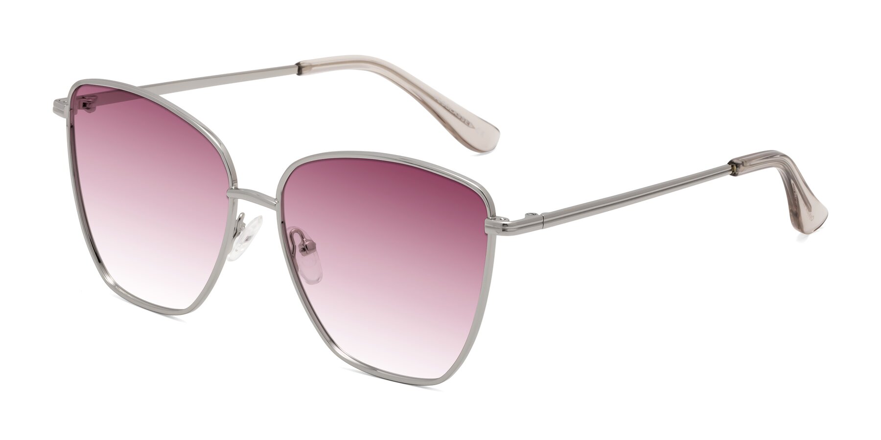 Angle of Oysters in Silver with Wine Gradient Lenses