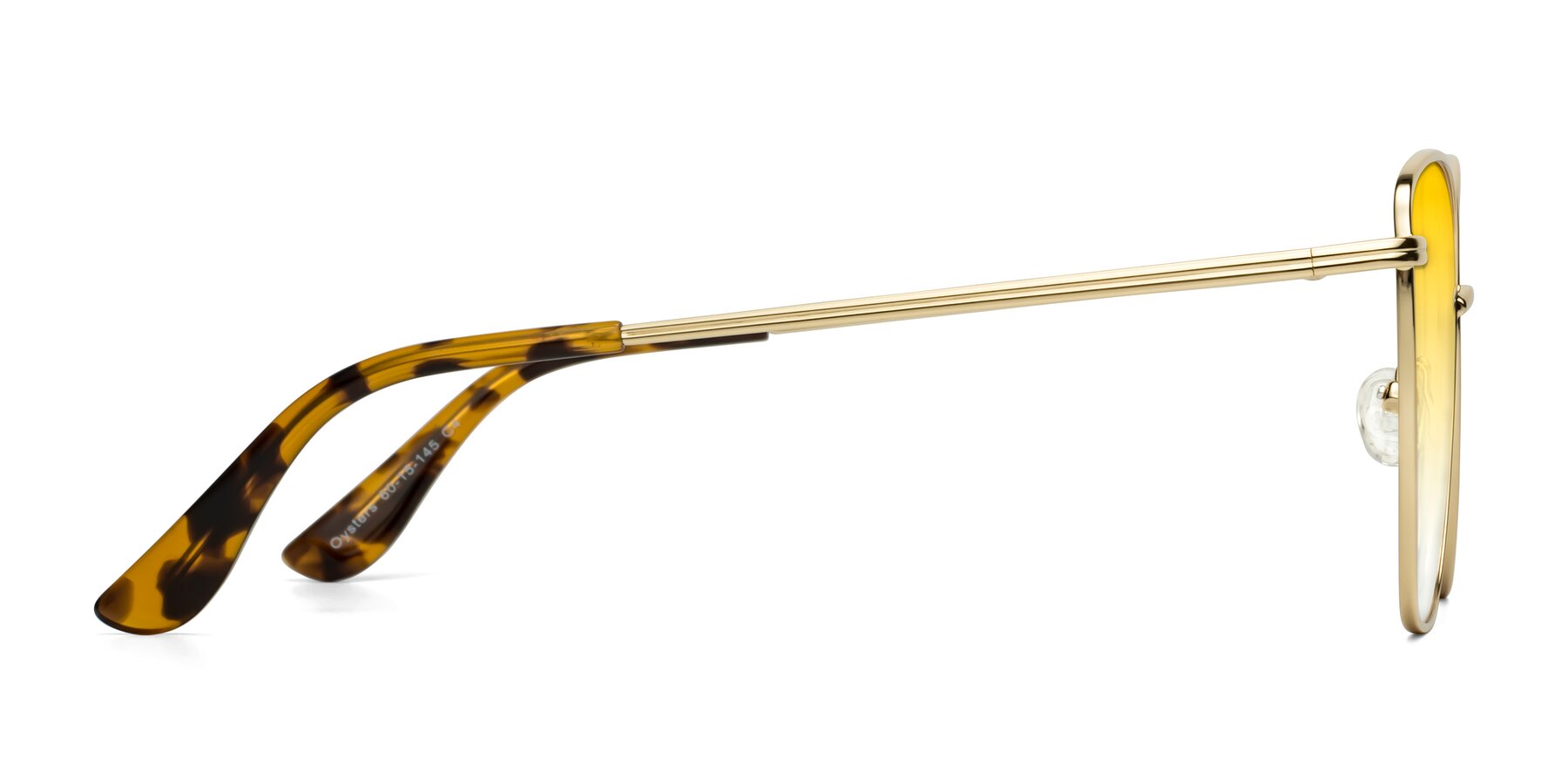 Side of Oysters in Gold with Yellow Gradient Lenses